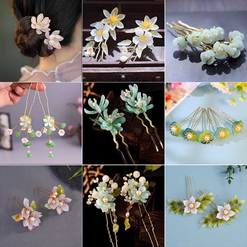 1Pair Vintage Hairpin Glazed F – Hanbok Hair Pin recenzja i cena