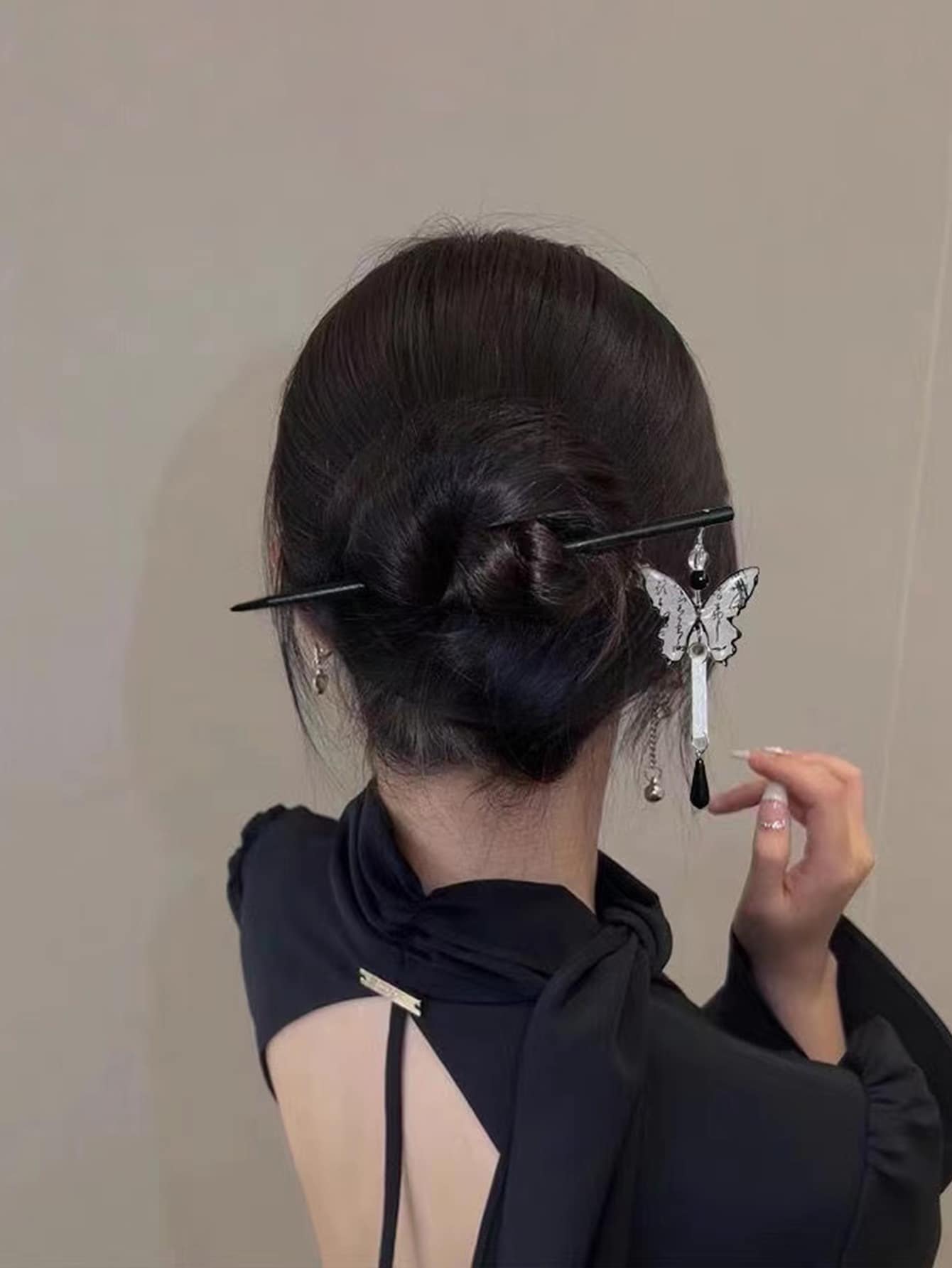 1pc Butterfly Tassel Hairpin E – Hanbok Hair Pin recenzja i cena