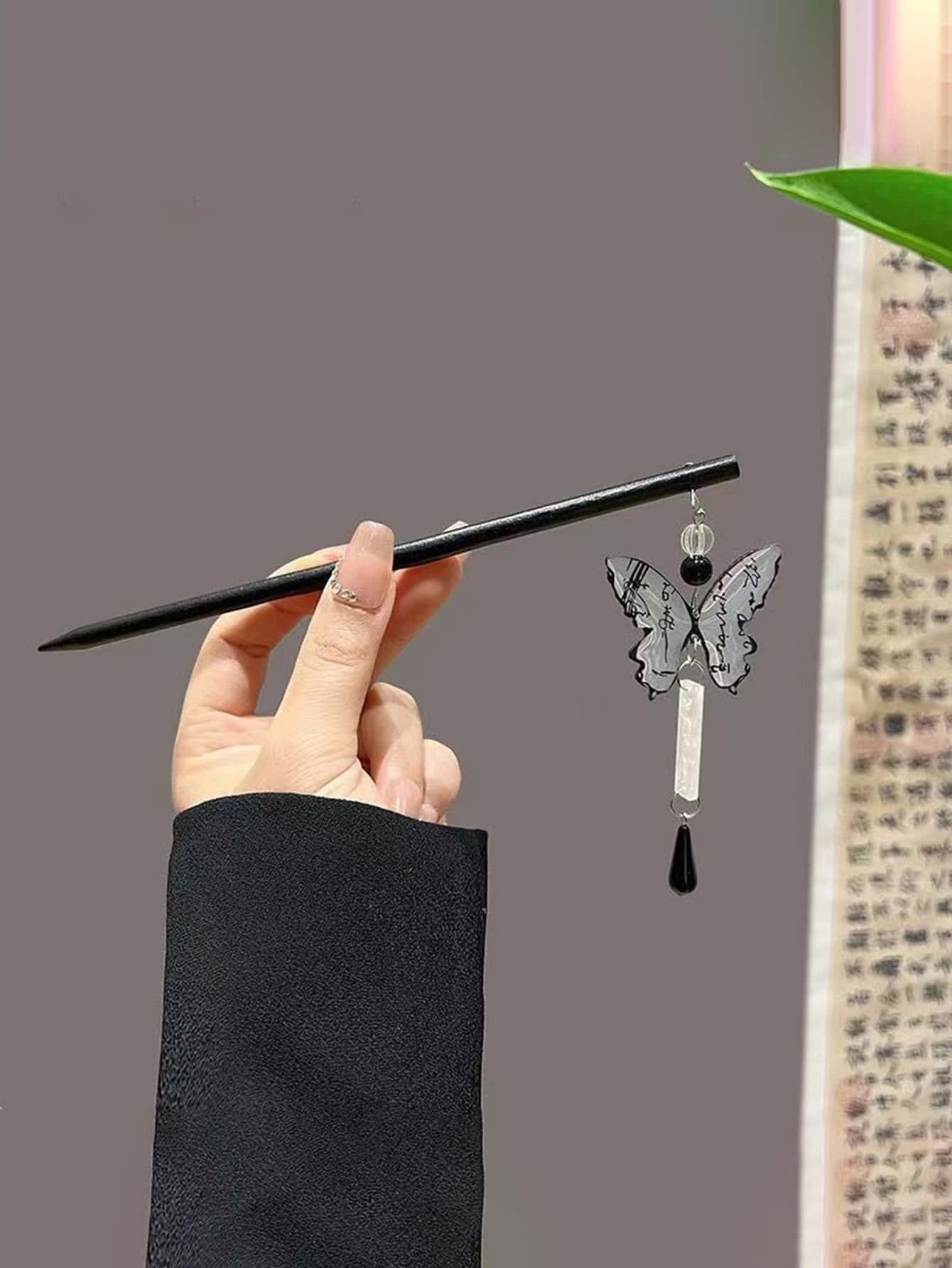 1pc Butterfly Tassel Hairpin E – Hanbok Hair Pin recenzja i cena