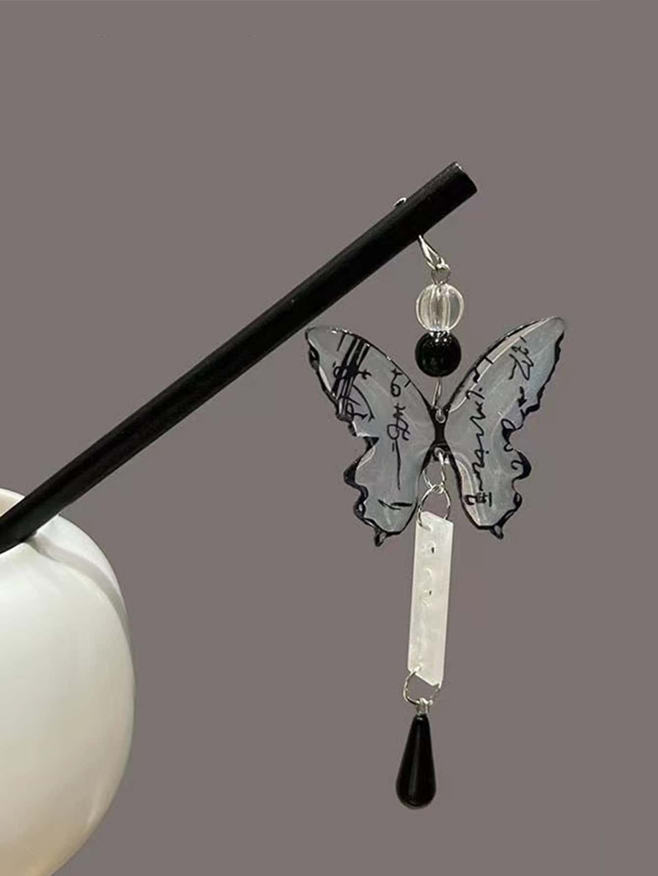 1pc Butterfly Tassel Hairpin E – Hanbok Hair Pin recenzja i cena