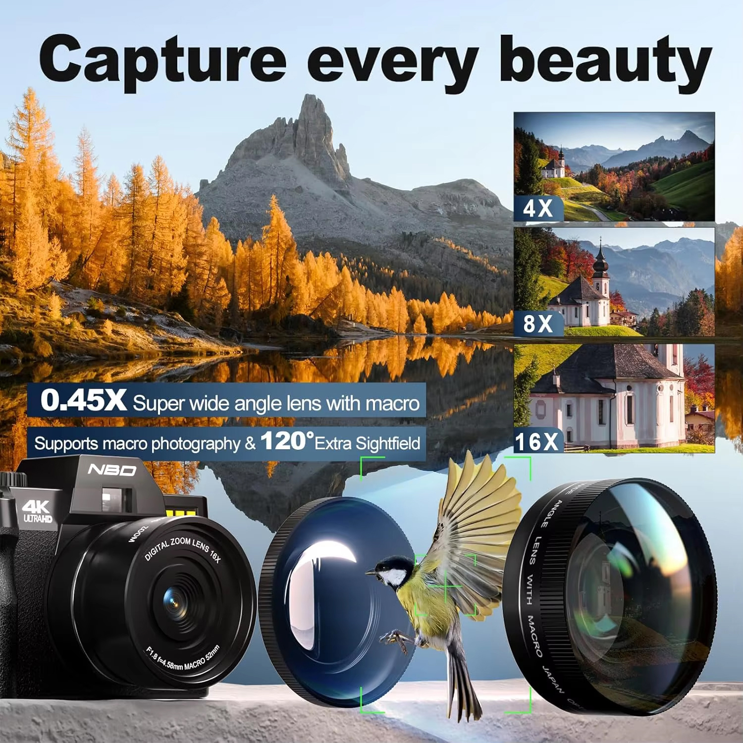 NBD 48MP 4K Digital Camera S10 – Korean Girls Lifestyle recenzja i cena