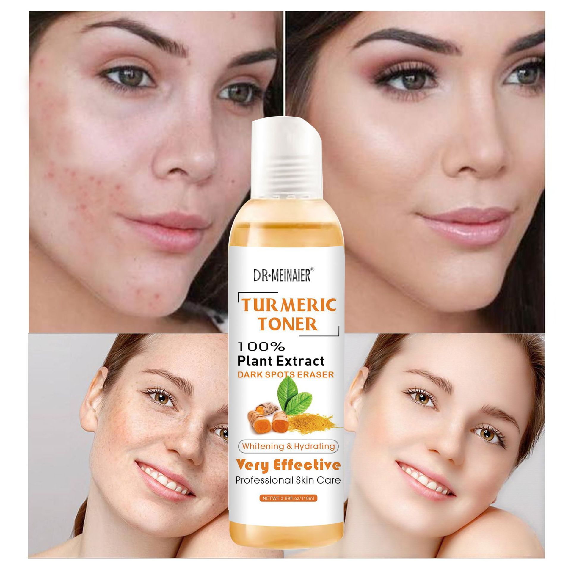 3pcs Turmeric Face Serum White – Essence Serum Toner recenzja i cena