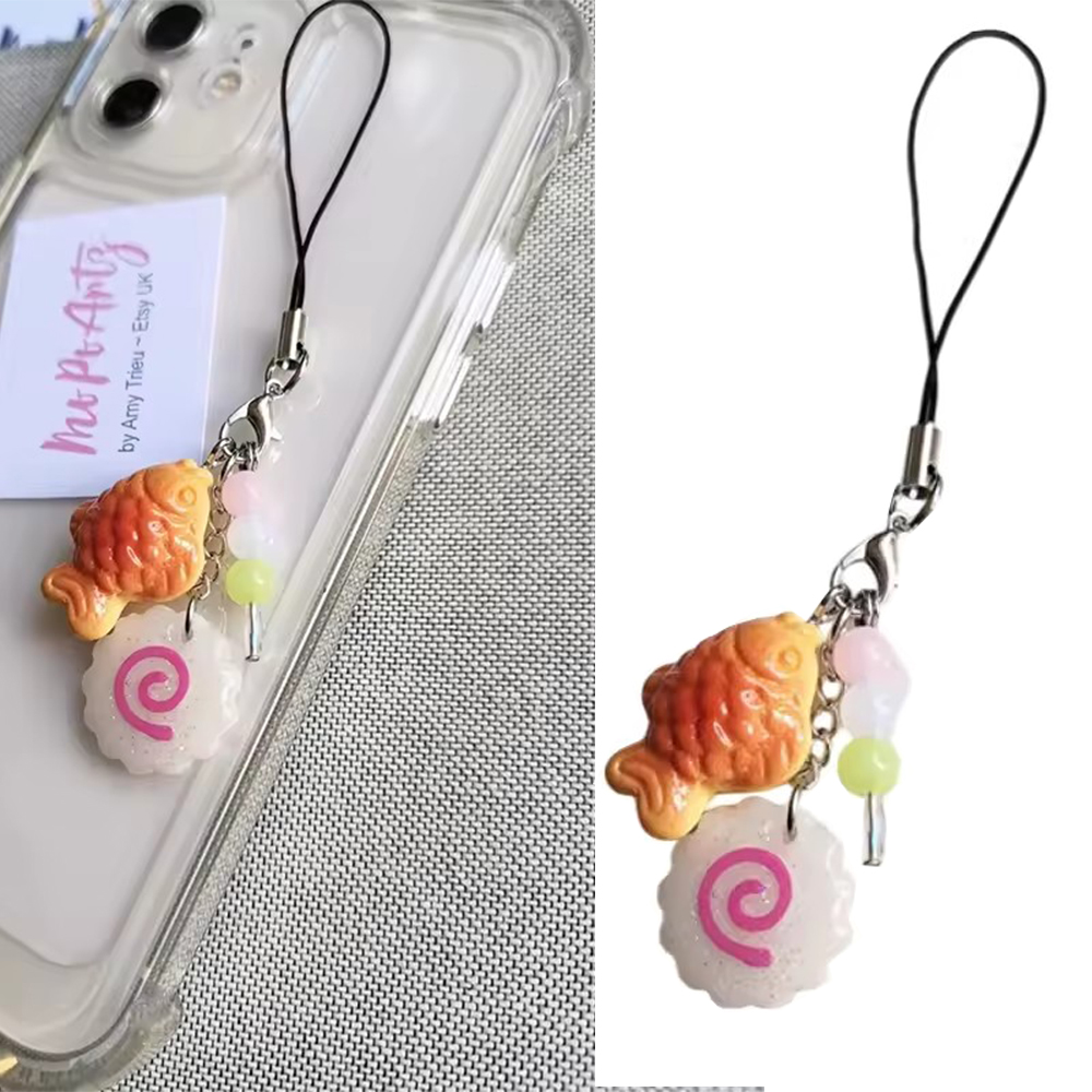 Cute Acrylic Pink Squid Roll P – Tteokbokki Rice Cake recenzja i cena