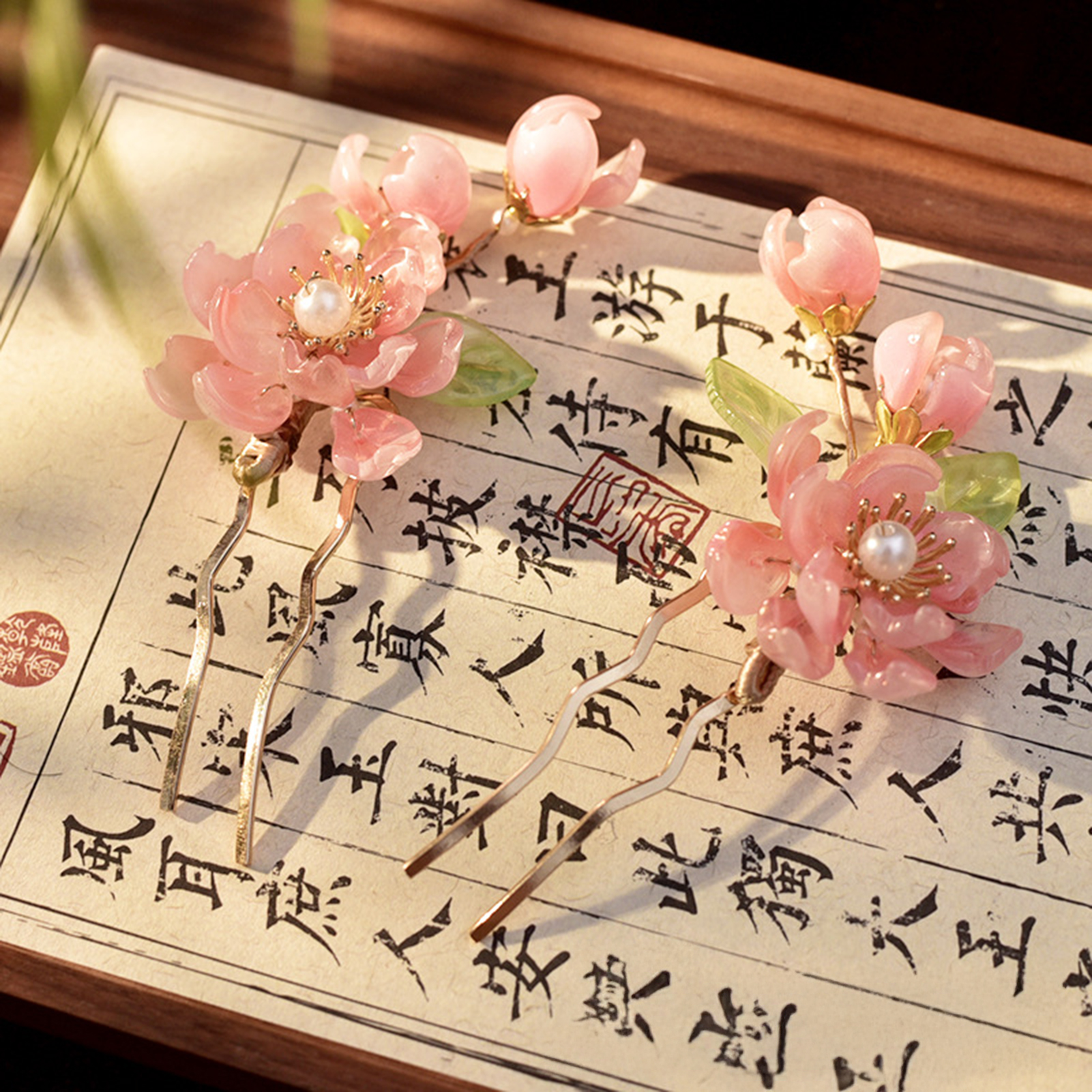 1/2pcs Peach Blossom Hairpin N – Hanbok Hair Pin recenzja i cena