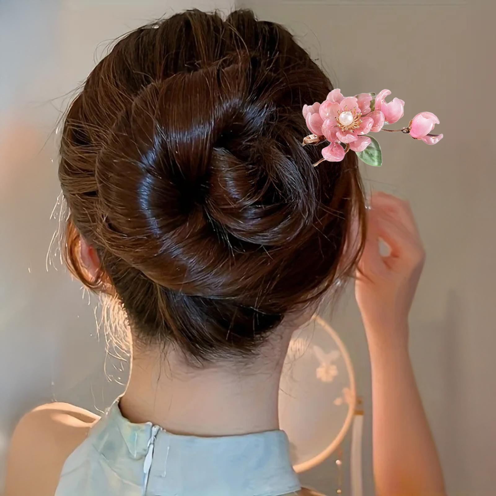 1/2pcs Peach Blossom Hairpin N – Hanbok Hair Pin recenzja i cena