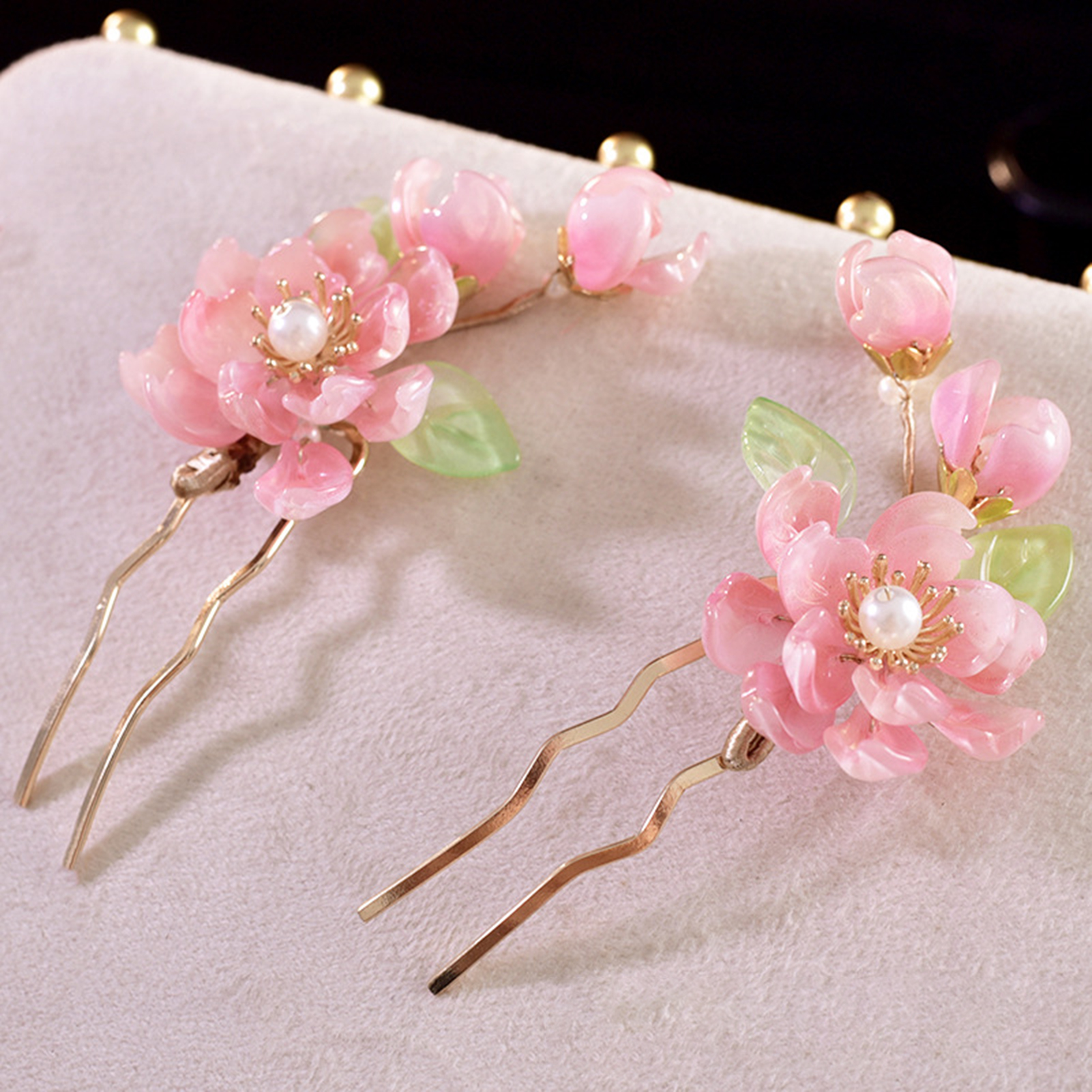 1/2pcs Peach Blossom Hairpin N – Hanbok Hair Pin recenzja i cena
