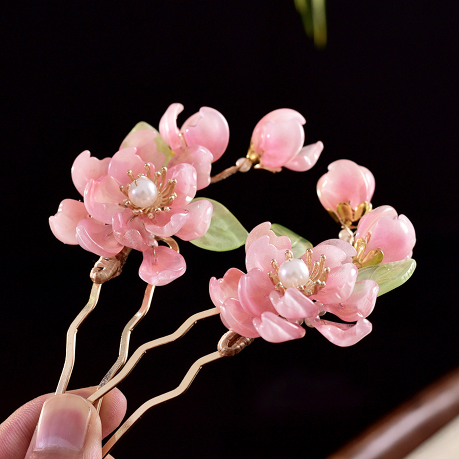 1/2pcs Peach Blossom Hairpin N – Hanbok Hair Pin recenzja i cena