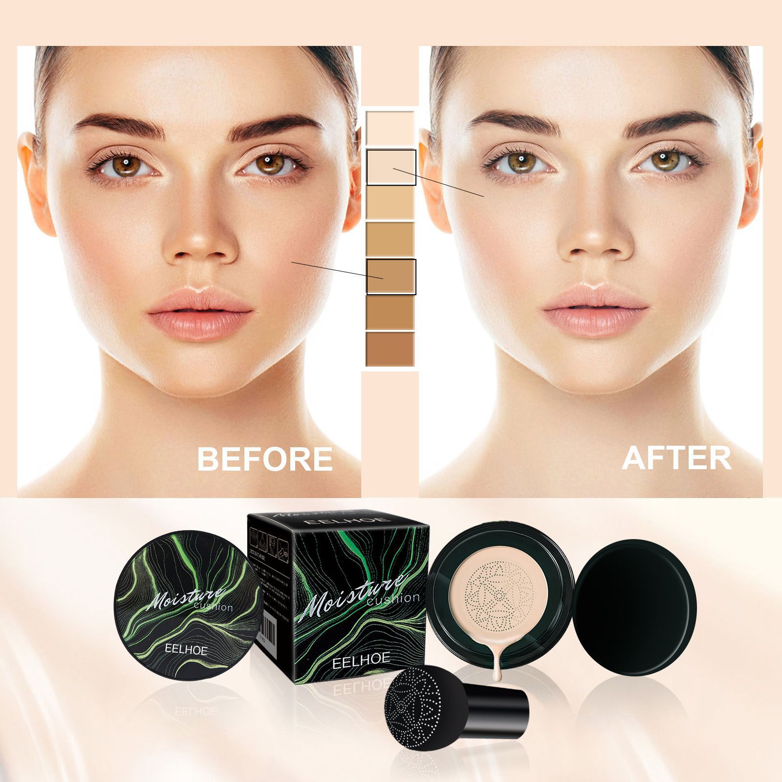 EELHOE Mushroom Head Air Cushi – Bb Cushion Korean recenzja i cena