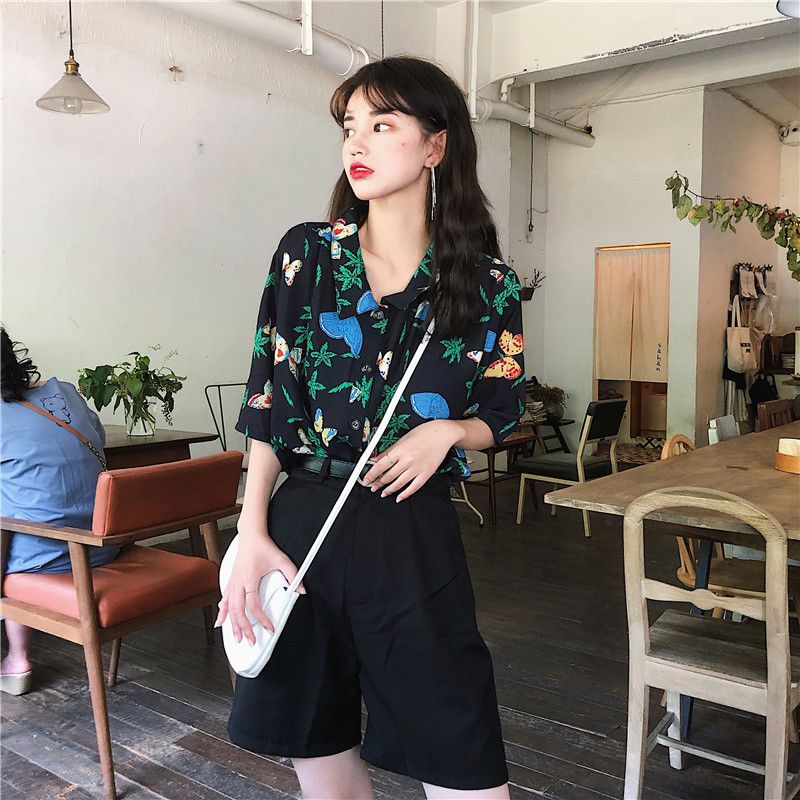 Shirts Women Corduroy Patch Po – Korean Daily Lifestyle recenzja i cena